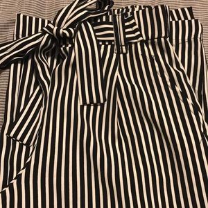 Zara Striped culottes